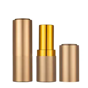 HUIHO-Paquete de cosméticos de maquillaje, Mini tubo de lápiz labial de aluminio, redondo, 12,1mm, DIY