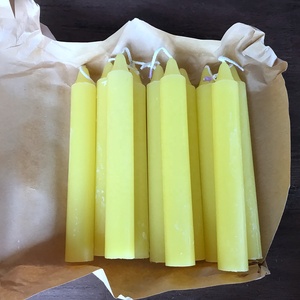 Keidas màu chính tả kêu vang ánh sáng nến bán buôn Giáng sinh paraffin sáp kỳ nghỉ nghệ thuật nến trụ cột chính tả màu xanh lá cây Flameless - Product Image 3