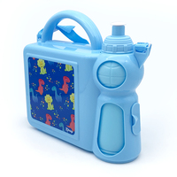 Boîte à lunch micro-ondable sans BPA pour enfants, vente en gros d'usine, avec bouteille d'eau intégrée pour une conservation directe des aliments