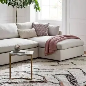 Sofá Seccional de lujo para sala de estar, tela bonita y barata, económica y cultural