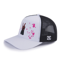 Gorras de béisbol estructuradas de dos tonos con bordado, gorras de golf tipo A-frame en blanco de bajo MOQ, gorras trucker para jóvenes y niñas