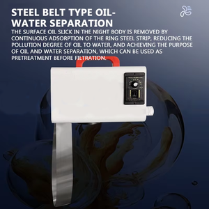 เครื่องแยกน้ำมันและน้ำอุตสาหกรรมแบบสายพานเหล็ก เครื่องขจัดคราบน้ำมันแบบสายพาน เครื่องกรองน้ำมันเชิงพาณิชย์ - Product Image 5