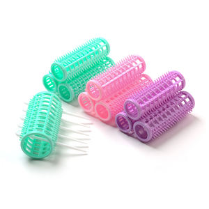 Rodillos rizadores de pelo de belleza, herramienta de estilismo de plástico autoadhesiva con pin, <span class=keywords><strong>sin</strong></span> calor - Product Image 1