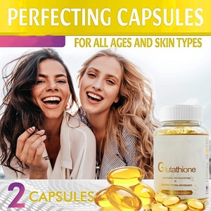 Complément beauté à base de glutathion liposomal, collagène et <span class=keywords><strong>vitamine</strong></span> <span class=keywords><strong>C</strong></span>, blanchissant rapide et anti-âge, 120 gélules, pour le soin de la peau des adultes - Product Image 3