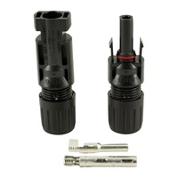 PowMr 1000V MCX Solar-Steckverbinder Messingkontakte 2,5/4/6mm² 10~14AWG Solarkabel IP67 Wasserdicht 20-25A Stecker/Buchse