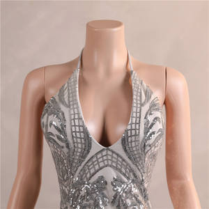 الأكثر مبيعًا فستان سهرة بدون أكمام برقبة رقبة رقبة بدون أكمام للفتيات حفلة موسيقية مكشوف الظهر - Product Image 5