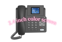 Sasincomm P03 Teléfono IP de escritorio de 2,4 pulgadas Wifi Hotspot LTE 4G GSM PoE Interfaz USB Oficina en casa VoIP Llamadas comerciales