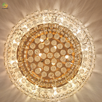 JYLIGHTING Lampe en cristal de luxe Lampe de plafond de salon Moderne Simple Atmosphère Lampe de chambre principale de restaurant de luxe