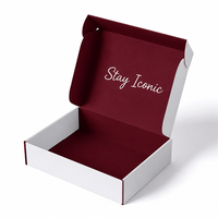 Boîtes d'expédition portables écologiques à finition mate pour cadeaux et emballages artisanaux, options de couleur personnalisées, boîtes en papier avec logo