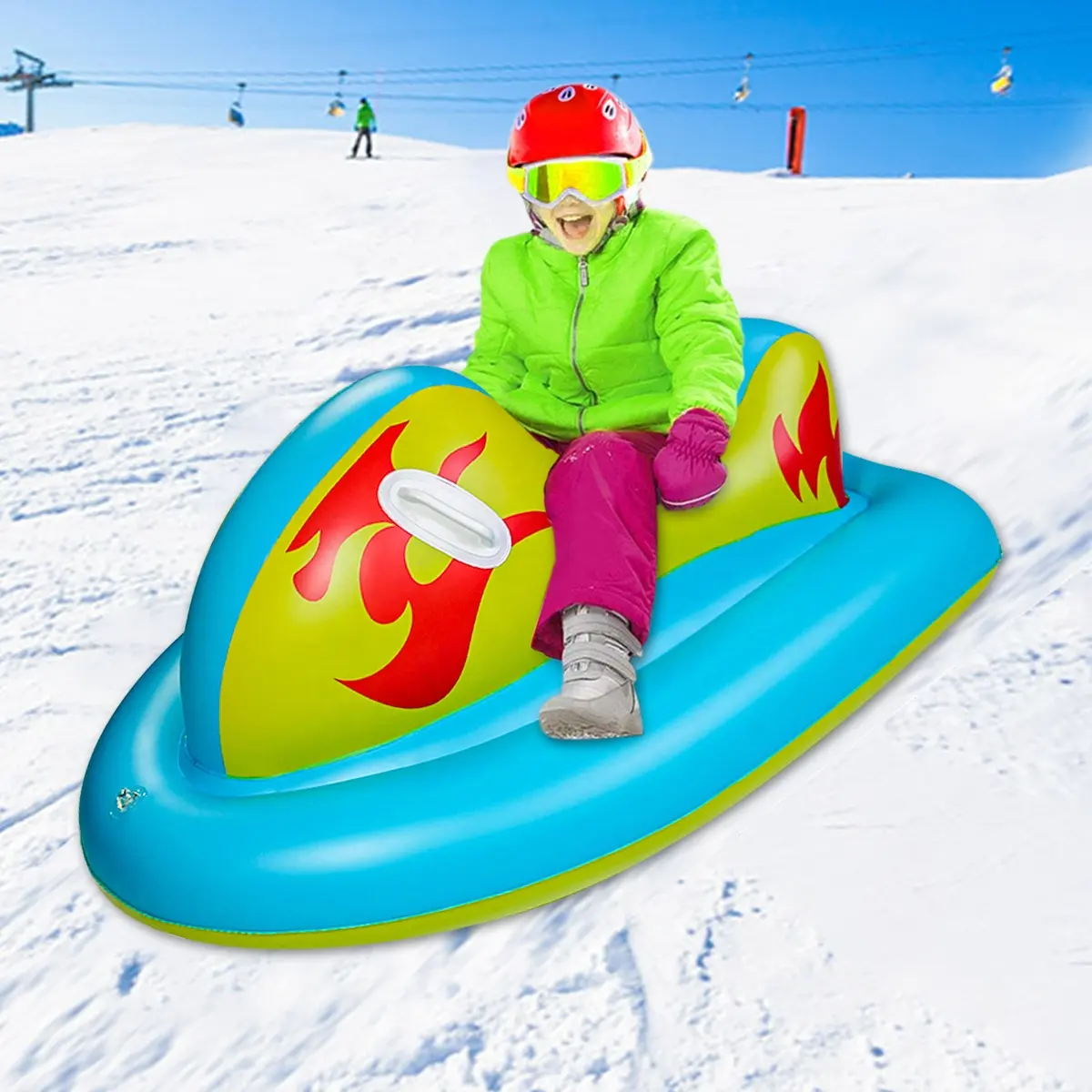 Juguetes de nieve Trineo de nieve de invierno Tubo de nieve inflable para niños y adultos
