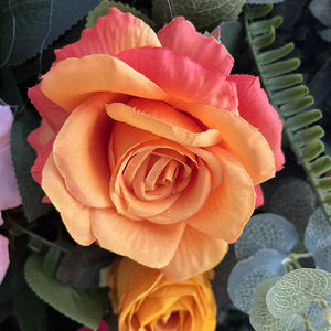 Toile de fond de mariage romantique en tissu de soie écologique, carrée, 8 pieds, personnalisable, durable, avec murs floraux enroulables - Product Image 5