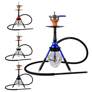 Wholesale Custom Tabletop <strong>Hookah</strong> Set Glass <strong>Bottle</strong> Aluminum <strong>Stem</strong> Triangle <strong>Hookah</strong> Shisha - Product Image 6