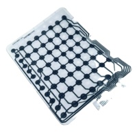 Saklar membran pasta karbon kustom desain pabrik Keyboard tombol tekan Sensor tekanan sirkuit sakelar tombol tekan