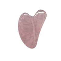 Tabla Gua Sha de Cuarzo Rosa Jade en Forma de Corazón para Belleza Facial y Ocular, Uso Comercial, Venta al por Mayor, Placa para Dedos