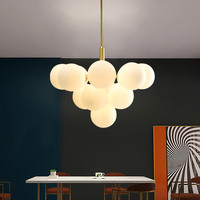 Plafonnier de luxe pendentif moderne boule de verre lustre de plafond lumières pour la décoration de la maison