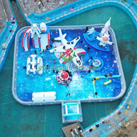 Tongcai PROMO CHAUDE Parc aquatique gonflable flottant sur le thème de l'aérospatiale, Château gonflable flottant pour enfants et adultes