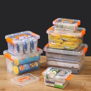Cajas de Plástico Transparente de 6 Tamaños para Uso Doméstico, Cajas de Almacenamiento para Juguetes y Ropa - Product Image 1