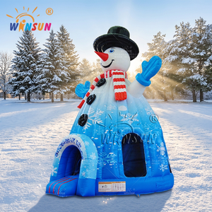 Winsun แทรมโพลีนพีวีซีเป่าลมรูปมนุษย์หิมะสำหรับเด็กในเชิงพาณิชย์ - Product Image 1
