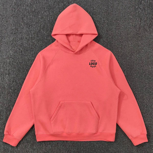 Sudadera con Capucha Personalizada Rosa 400 420g, Impresa, Talla Grande, Peso Pesado, 100% Algodón, Ropa Urbana para Hombre, Sudadera con Capucha Extra Grande, Fabricante - Product Image 1