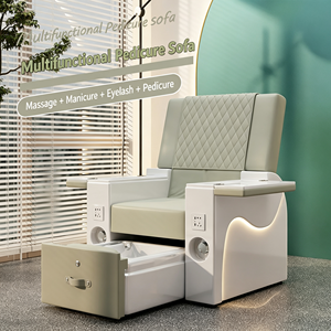 Fauteuil de pédicure de luxe RONJIA avec fonction massage, fauteuil de pédicure spa avec massage des pieds - Product Image 1