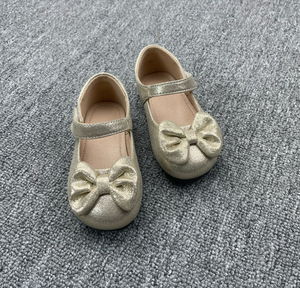 New Boutique Kids <b>Shoes</b> Solid Color Bow <b>Soft</b> Sole Princess Baby Girl Flat Dress <b>Shoes</b> - Product Image 5