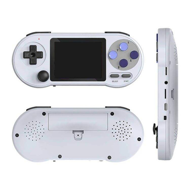 DATA FROG SF2000 Portable 3 Inch IPS Retro Game Console 2.4g Wireless Built-in 6000 Retro Video Games for Kids