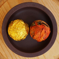 Vente en gros de boules de thé santé artisanales personnalisables OEM, magnifiques fleurs épanouies