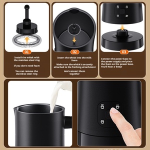 Espumador de Leche Eléctrico para el Hogar, Calentador de Leche Automático, Batidora de Leche Eléctrica para Café - Product Image 3