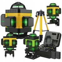 Niveau laser 4D 16 lignes croisées 360 degrés avec support et télécommande