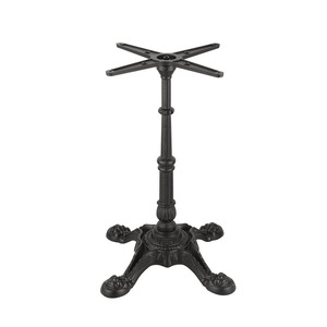 Pied de table en fonte robuste de style européen vintage avec pattes en forme de patte de lion pour restaurant, café, bistrot, bar - Product Image 1