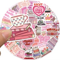 50 pezzi rosa libro in PVC adesivi autoadesivi per parete tavola decorazione gesus ti amo citazione adesivo