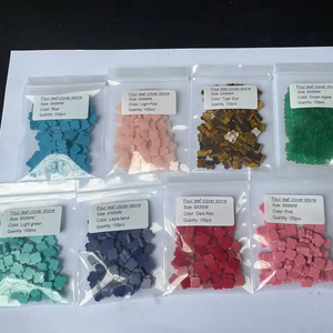 مصنع الجملة قذيفة الطبيعية منحوتة أربع أوراق البرسيم زهرة أم اللؤلؤ الأسود - Product Image 4