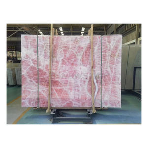 Newstar แผ่นหินอ่อนเคาน์เตอร์ห้องครัวแผ่นหินอ่อนสีชมพูนิลขัดเงาหรูหรากระเบื้องหินอ่อนโปร่งแสงสำหรับโรงแรมและวิลล่า - Product Image 2