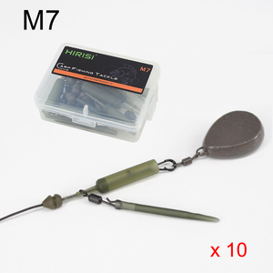 Kit de pêche à la carpe Hirisi Chod Rig avec émerillons à changement rapide, clips de sécurité et accessoires de terminaison pour la pêche à la carpe - Product Image 4