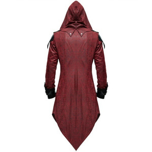 Veste de <span class=keywords><strong>cosplay</strong></span> d'assassin médiéval tendance, Assassin's <span class=keywords><strong>Creed</strong></span>, streetwear vintage, vêtement à capuche, costumes d'Halloween, de Noël, de films et de séries télévisées - Product Image 3