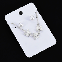 Présentoir de cartes à bijoux de haute qualité, cartes cadeaux personnalisées imprimées, supports de cartes en PVC écologique pour colliers/boucles d'oreilles