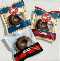 Sacs personnalisés en plastique transparent de qualité alimentaire thermoscellables pour barres chocolatées, bonbons gélifiés, emballages de biscuits de Noël avec logo imprimé