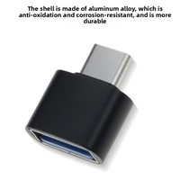 Adaptador USB 2,0 a tipo C para Android, nuevo convertidor OTG para teléfono con micrófono, ratón, lector de tarjetas, salida USB