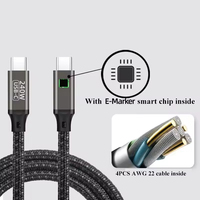 Câble USB-C vers USB-C CHXDEV Dropshipping 1,5 m, charge rapide 240 W, transfert de données et compatible CarPlay, câble USB magnétique