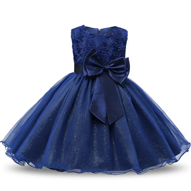 2023 yeni varış prenses çiçek kız elbise çocuk giysileri için parti giyim DGLG-070