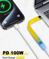 Câble d'extension USB C plat court PD 100W,10Gbps 3.2 câble mâle à femelle prise en charge du câble de synchronisation vidéo et de données 8K