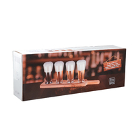 Ensemble de verres à bière de style américain en sodocalcique sans plomb de haute qualité, vente en gros, 1 verre à dégustation, 1 palette en bois, 5 oz, Pilsner évasé