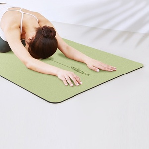 Tapete de Yoga Antideslizante OEM Hecho de Caucho Natural PU 183cm * 5mm de Grosor con Líneas de Guía para Asanas; Envío Directo Internacional Disponible - Product Image 3