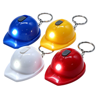 Mini lampe torche LED portable pour casque de sécurité, porte-clés avec logo personnalisé imprimé, anneau lumineux LED pour casque de sécurité