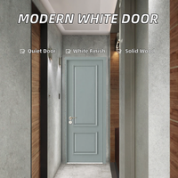 Porte intérieure moderne insonorisée blanche, à âme creuse, surface peinte, pour projets résidentiels