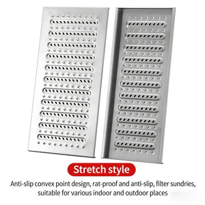 Grille de caniveau en acier inoxydable TIANHE |   Grille de drain carrée moderne antidérapante et anti-colmatage en acier inoxydable 304/316, finition argentée par trempage à chaud/à froid - Product Image 3