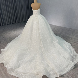 ชุดเดรส241036 jancemember ชุดเกาะอกยาวปักเลื่อมหางยาวคลาสสิก - Product Image 4