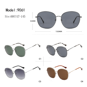 Gafas de Sol Ovaladas de Montura Completa con Lentes Gris Oscuro, 100% Protección UV, Unisex, Moda para Adultos, Protección Solar - Product Image 2