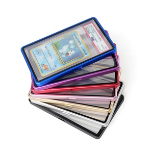 Wholesale Custom Multi Colors Modern Aluminum Alloy Graded Card Slab Metal Frame Case with Magnetic Safeguard for Game Cards - Product Image 3