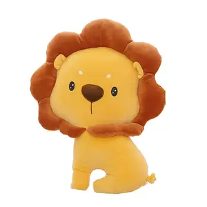 Travesseiro de pelúcia de anime de leão macio para abraçar brinquedo de pelúcia fofo Kawaii, decoração de quarto, pelúcia, presentes para crianças